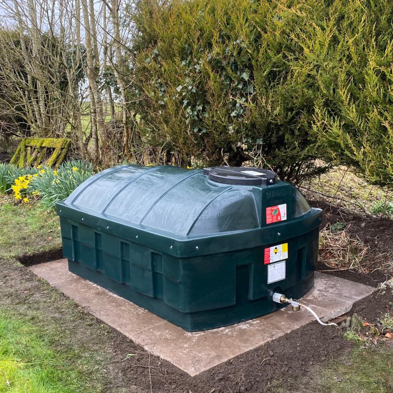 Domestic fuel tank installation by Border Tank Services